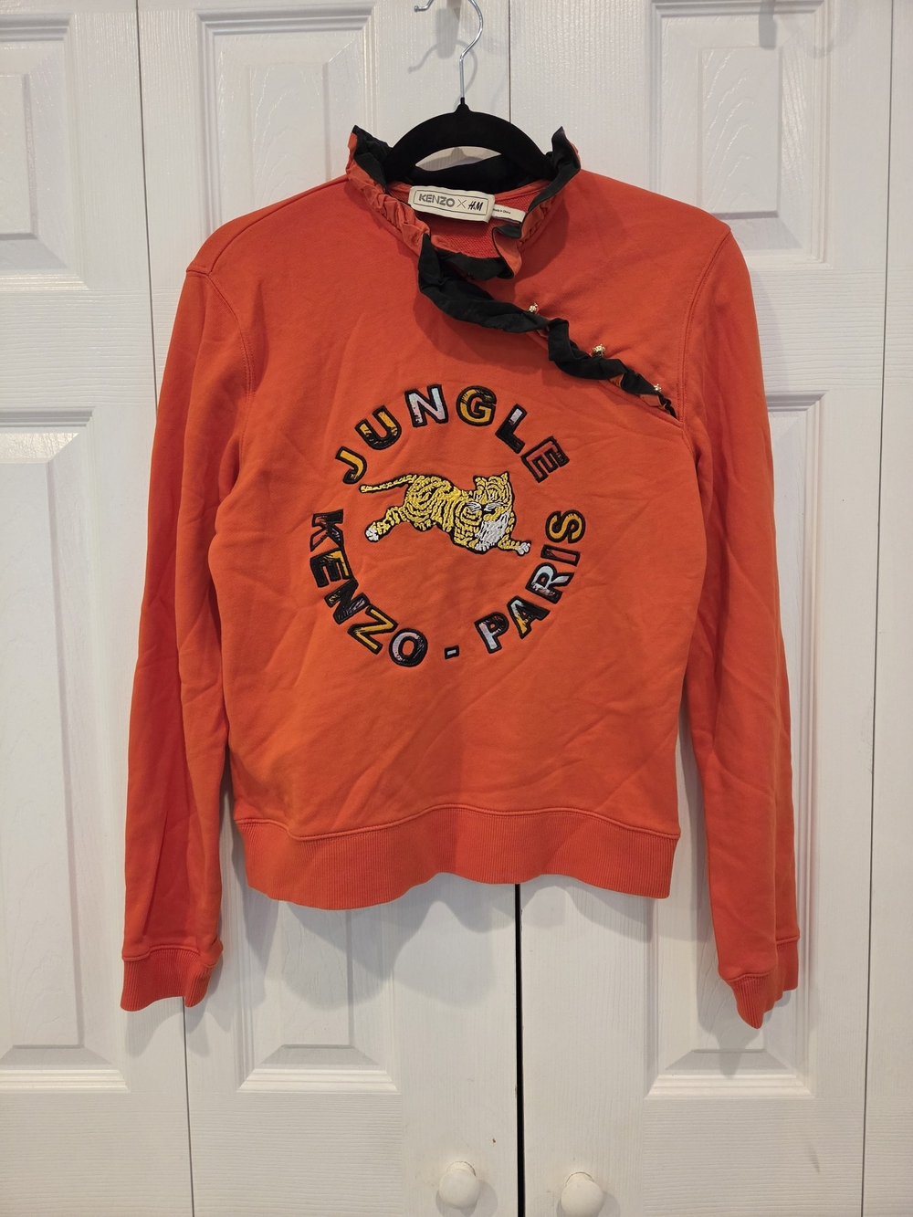 Kenzo × H&M Limited Edition Orange 'Jungle' Tiger Pullover Sweatshirt